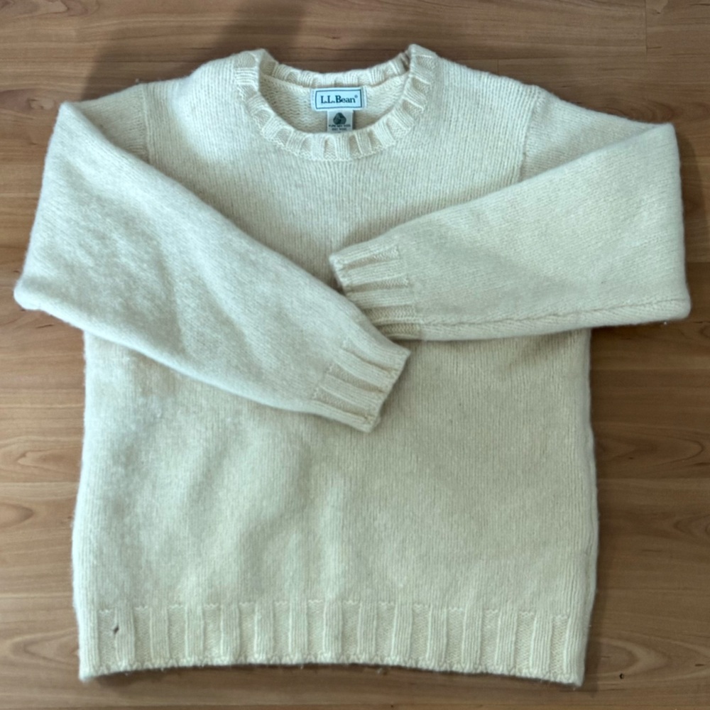 Vintage LL Bean 100% Wool Sweater